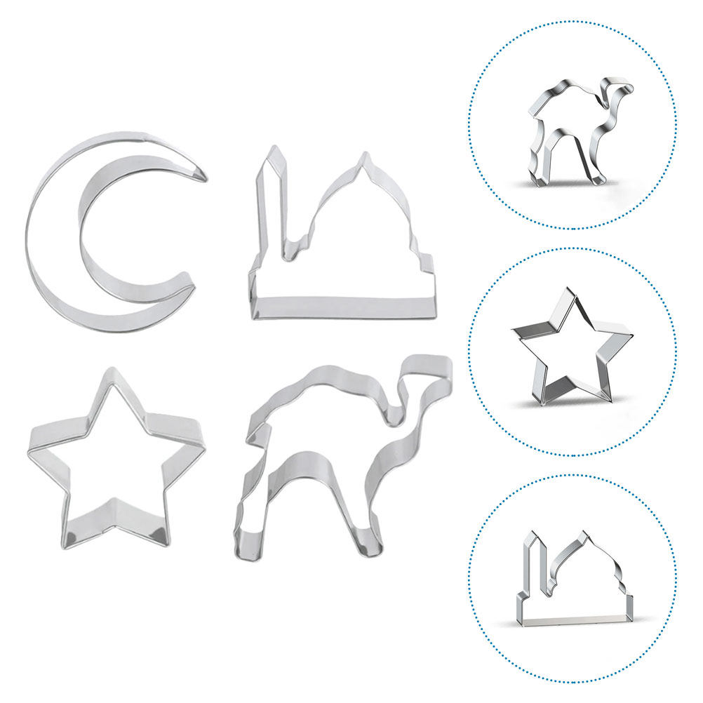 Baking Kitchen Set - مجموعة قوالب بسكويت من الفولاذ المقاوم