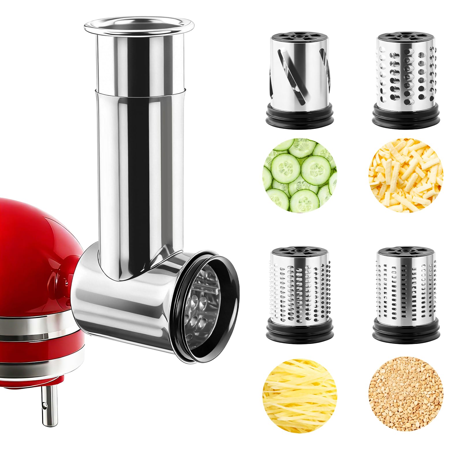 Kitchenaid Baking Set - ملحق مبشرة وقطاعة من الفولاذ المقاوم