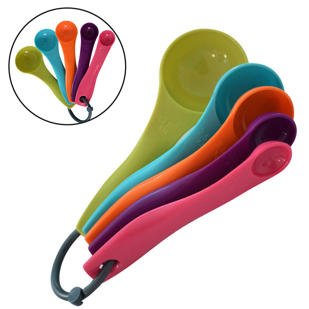 Kitchen Baking Kit - 5 قطع ملونة ملعقة زيت الملح