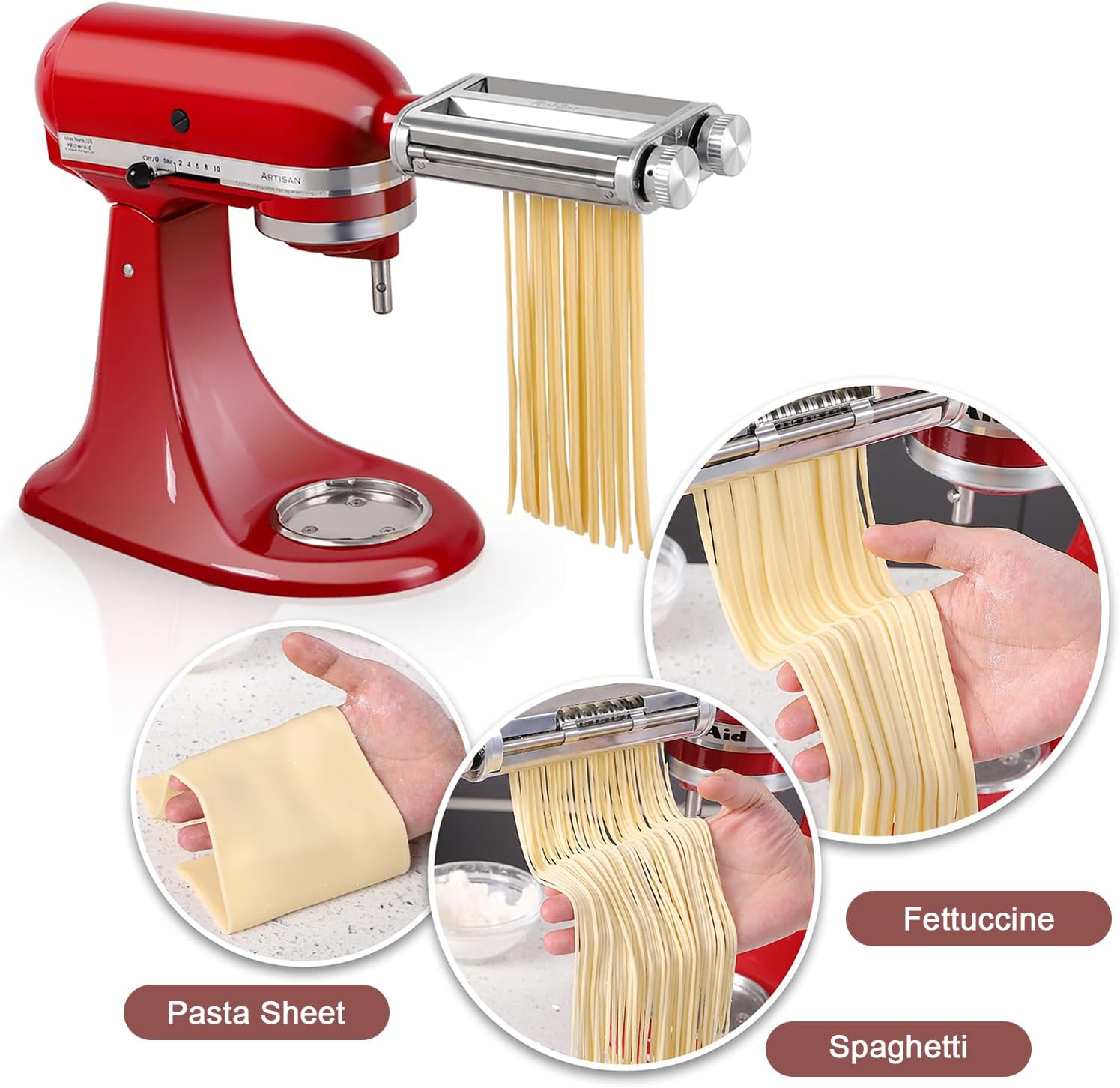 ملحق تقطيع المعكرونة 3 في 1 لخ - مراجعة Kitchenaid Baking Set وسعره
