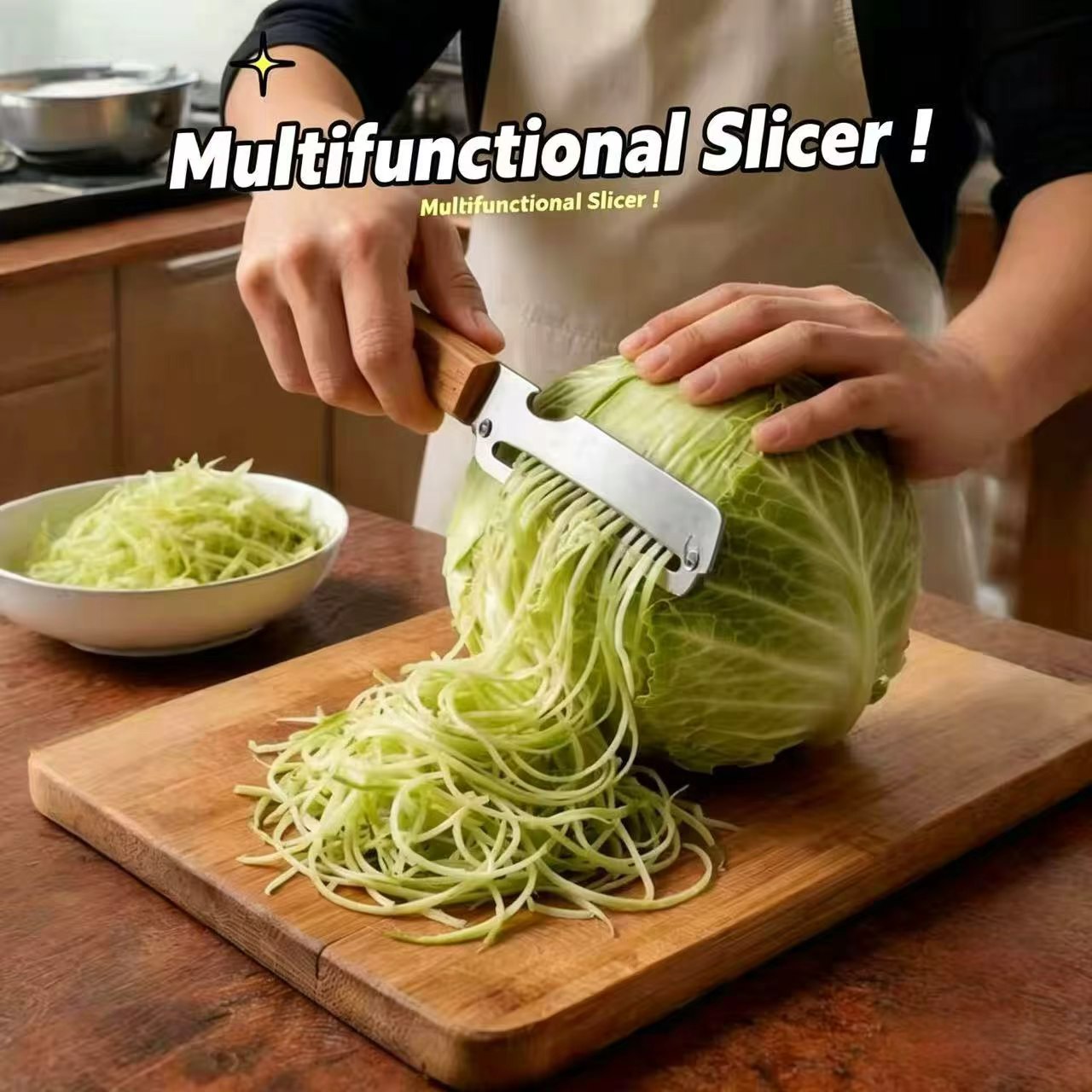 مقشرة خضروات 3 في 1 بمقبض خشبي - مراجعة Kitchen Jobs وسعره