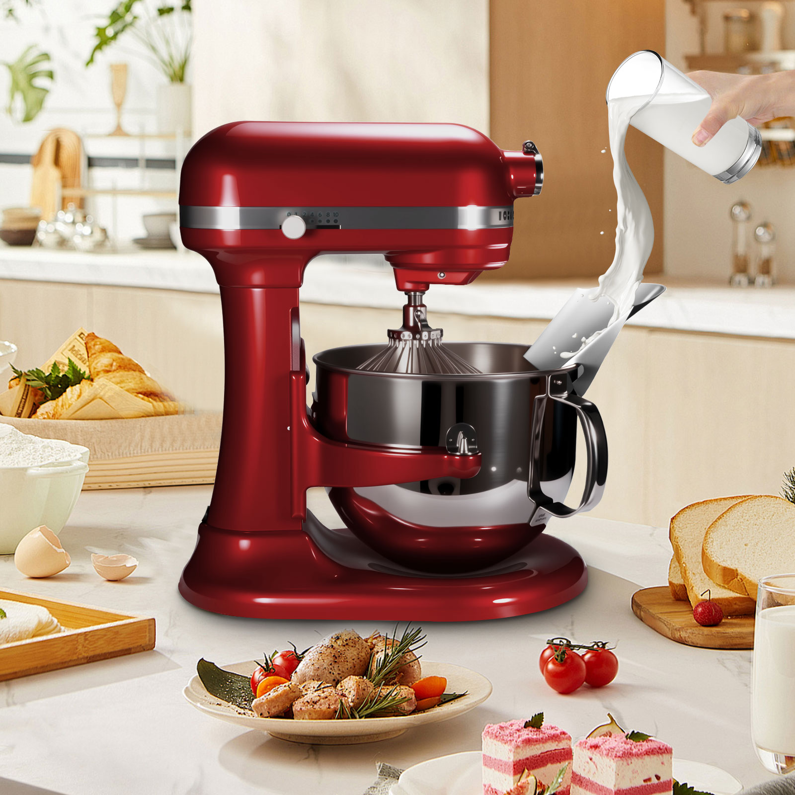 1 قطعة واقي البقشيش من الفولاذ - مراجعة Kitchenaid Baking Set وسعره